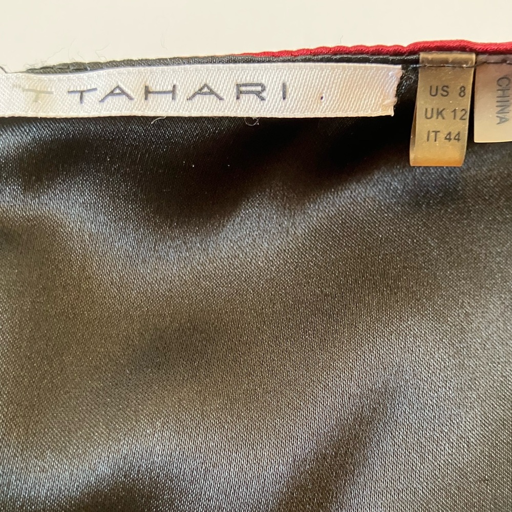 Tahari Silk Cocktail Dress Size 8 - Picture 6 of 9